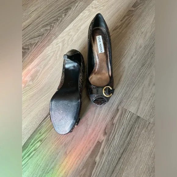 Steve Madden peep toe pumps - Picture 3 of 4